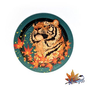 Autumn tiger coaster