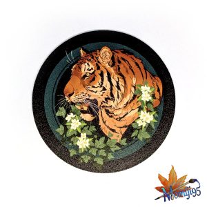 Summer tiger coaster