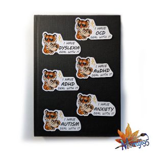 Lot of 6 mental tiger stickers